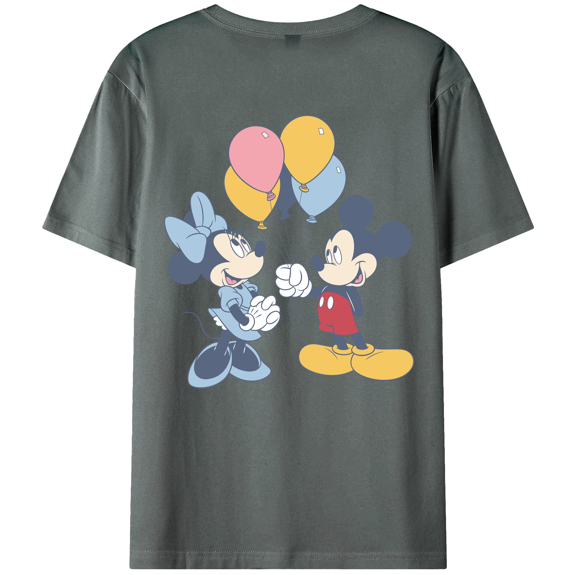 （画像用） ミッキーマウス Mickey Mouse 綿100％半袖Tシャツ（背面プリント）
